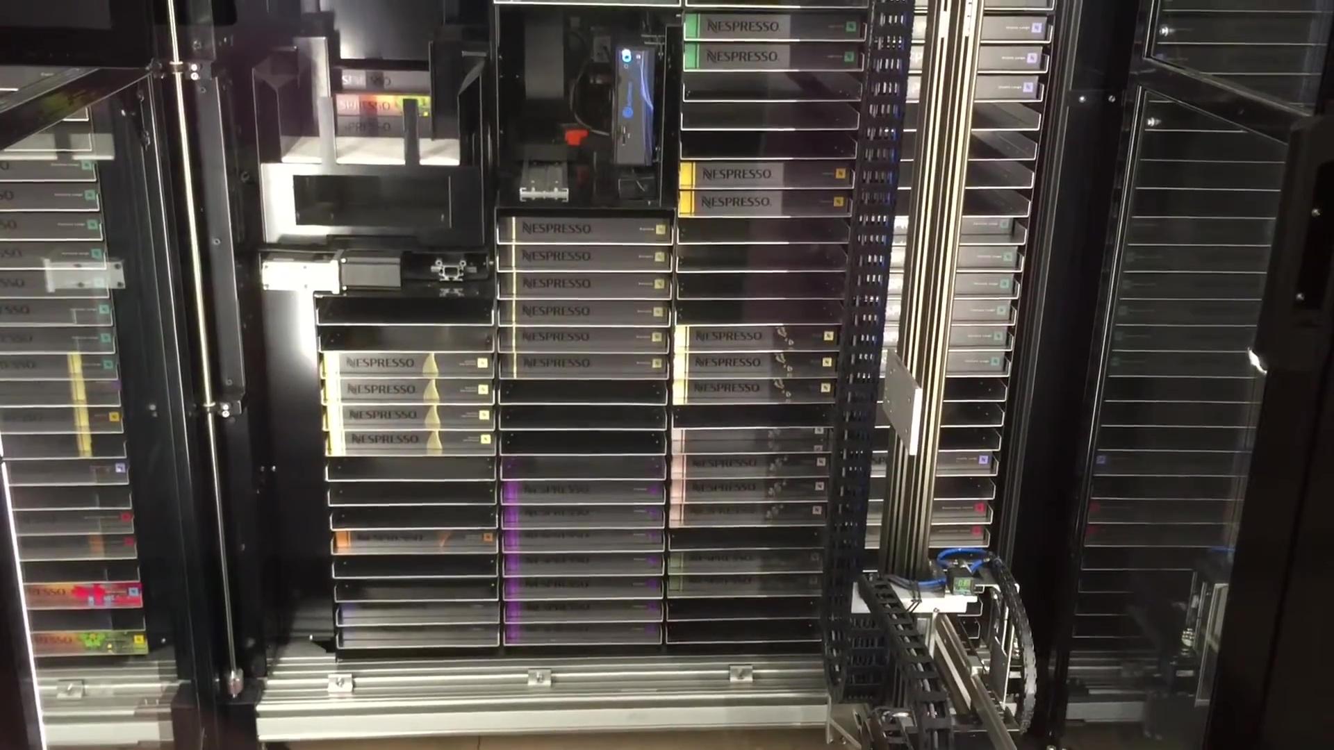 Automatic coffee dispenser creates new shopping experience